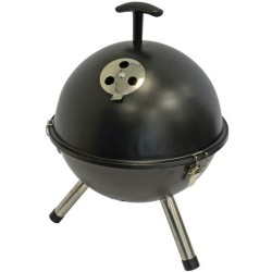 Compleet pakket: Barbecue tafelmodel kogel, Ø32cm zwart met grillreiniger
