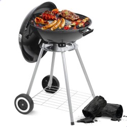 AG barbecue Ø 46 cm - Houtskoolbarbecues - Kogelbarbecue incl. Thermometer - temperatuur roestvrij - Ronde Barbecue - In